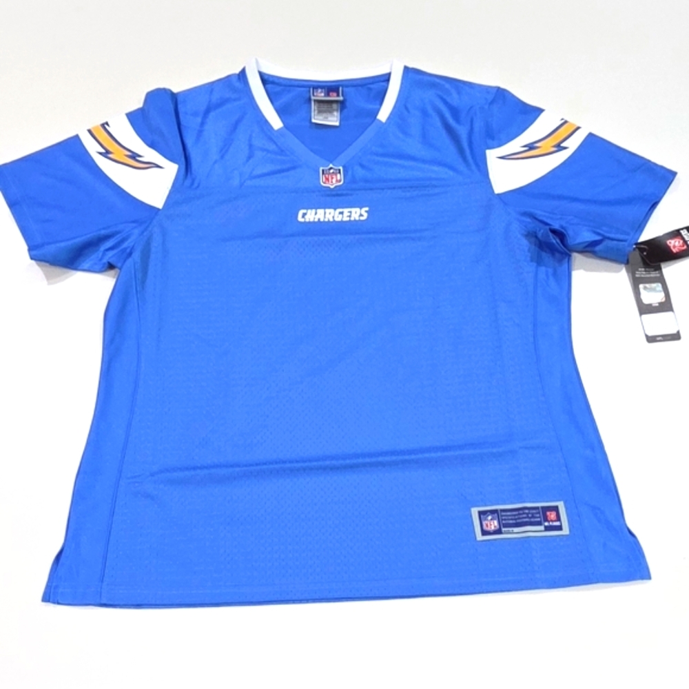 Los Angeles Chargers Pro Line NFL Women's Team Jersey Blank New NWT Size LARGE